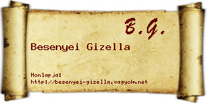 Besenyei Gizella névjegykártya